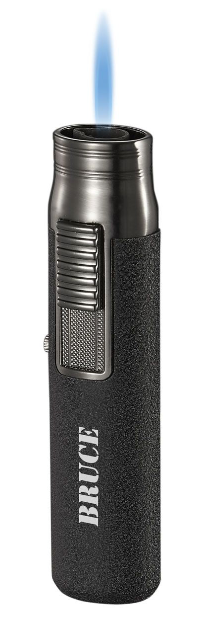 Visol Sherman Black Single Flame Torch Lighter - Crown Humidors