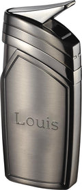 Visol Spark Single Torch Flame Satin Gunmetal Lighter - Crown Humidors