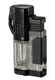Visol Torre Clear Triple Flame Torch Lighter - Crown Humidors