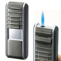 Visol Track Butane Refillable Gunmetal Cigar or Cigarette Lighter - Crown Humidors