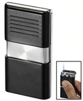 Visol Noipas Black and Chrome Wind-resistant Torch Flame Lighter - Crown Humidors