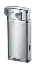 Visol Coppia All-in-one Cigar, Cigarette, and Pipe Lighter - Chrome - Crown Humidors