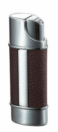 Visol Piccolo Single Torch Flame Cigar Lighter - Brown - Crown Humidors