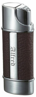 Visol Piccolo Single Torch Flame Cigar Lighter - Brown - Crown Humidors