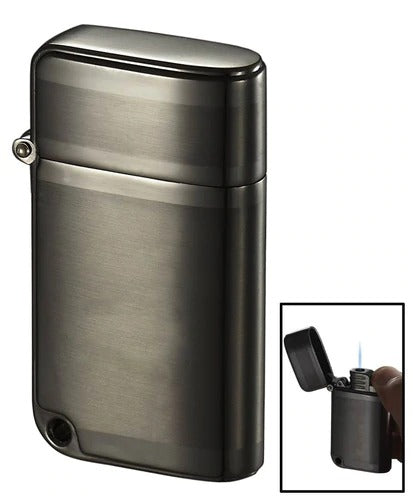 Visol Ranger Brushed Gunmetal Torch Flame Lighter - Crown Humidors