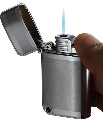 Visol Ranger Brushed Chrome Torch Flame Lighter - Crown Humidors