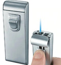 Visol Maximus Chrome Matte Wind-resistant Torch Flame Lighter - Crown Humidors