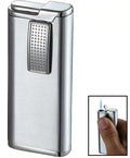 Visol Condor Satin Chrome Wind-resistant Torch Flame Lighter - Crown Humidors