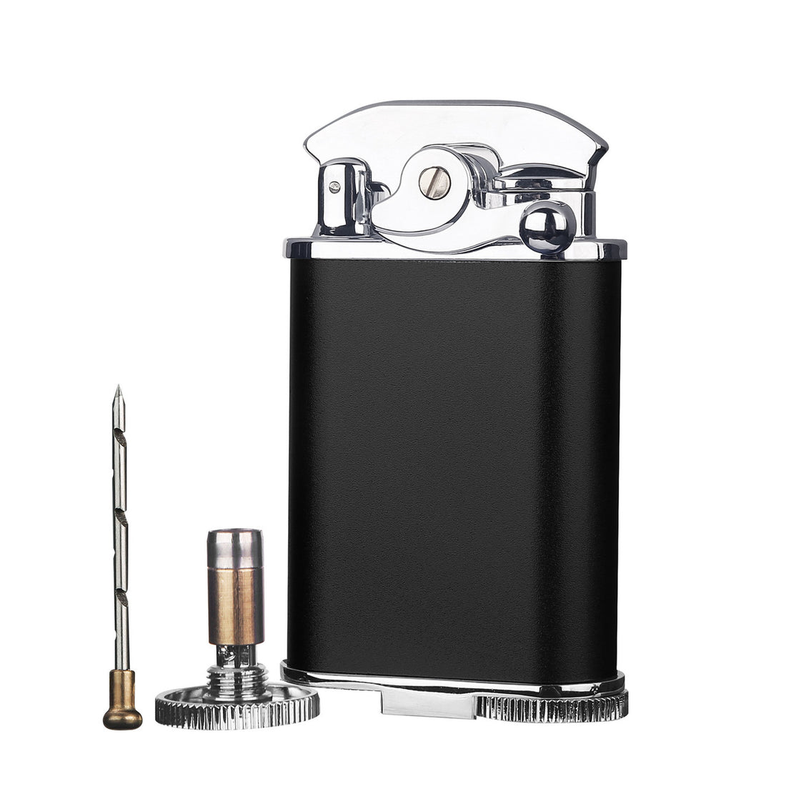 Visol Retro Triple Flame Cigar Lighter - Black & Chrome- Vlr277003