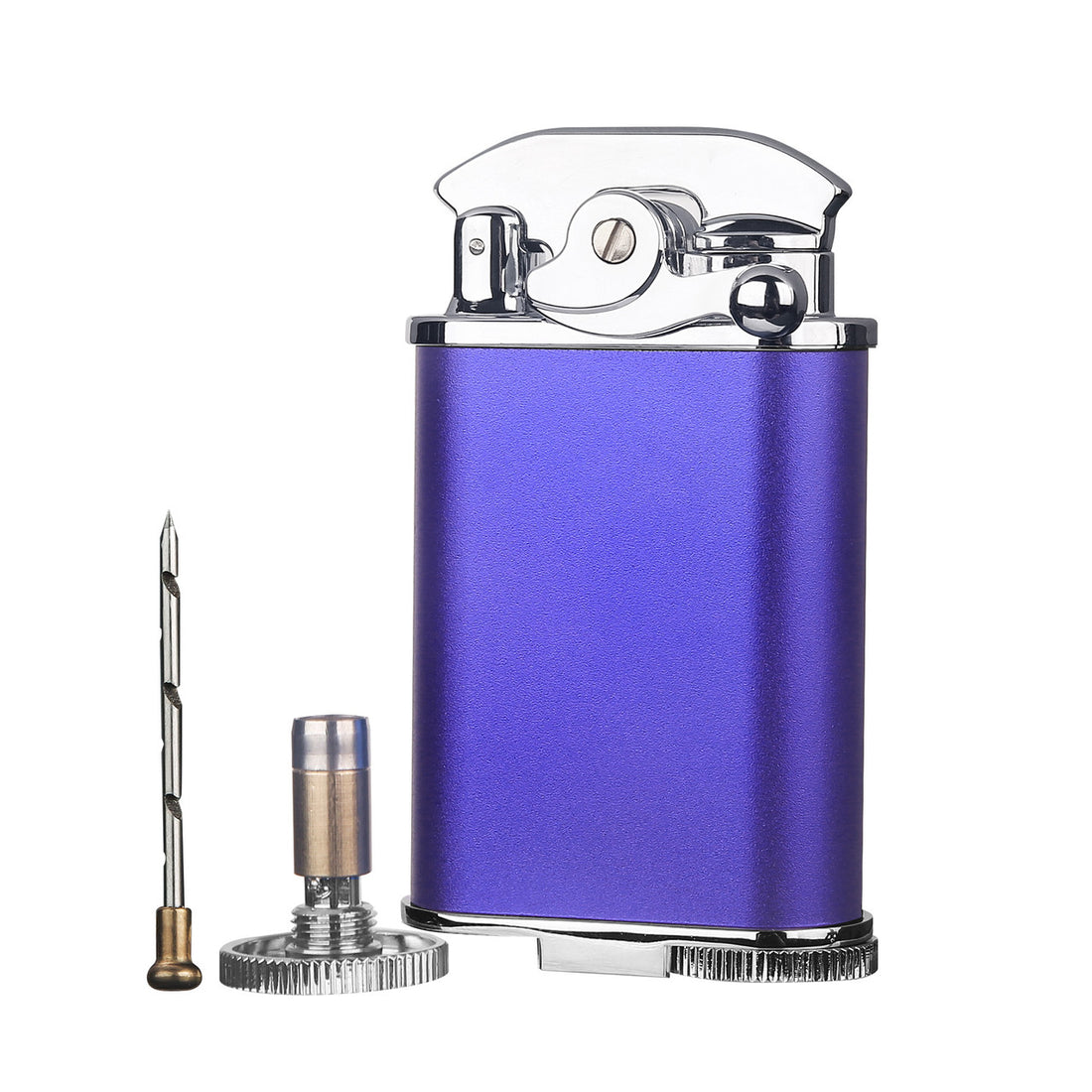 Visol Retro Triple Flame Cigar Lighter - Purple & Chrome- Vlr277004