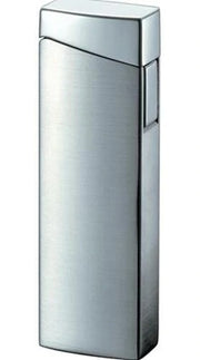 Visol Camino Satin Chrome Wind-resistant Jet Flame Wind-resistant Lighter - Crown Humidors