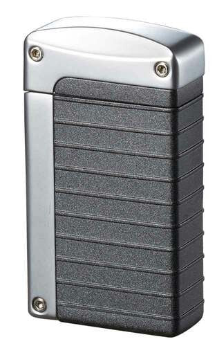 Visol Norfolk Charcoal Grey Matte Torch Flame Lighter - Crown Humidors