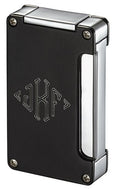 Visol Zidane Black Matte Cigar Lighter With Built-in Cigar Punch - Crown Humidors