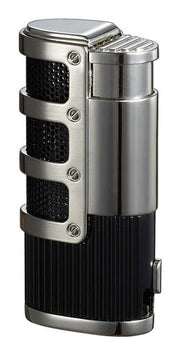 Visol Cato Triple Jet Flame Lighter - Black Matte - Crown Humidors