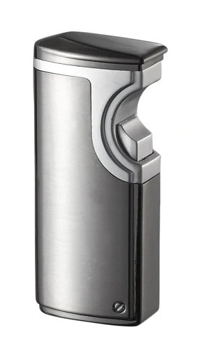 Visol Hybrid Usb Gunmetal Triple Torch Cigar Lighter - Crown Humidors