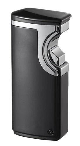 Visol Hybrid Usb Matte Black Triple Torch Cigar Lighter - Crown Humidors