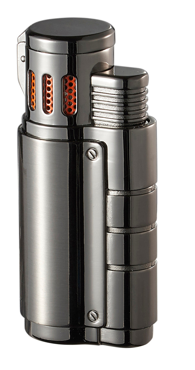 Visol Champ Gunmetal Triple Torch Cigar Lighter - Vlr404201
