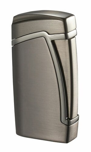 Visol Everest Gunmetal Dual Torch Flame Cigar Lighter - Crown Humidors