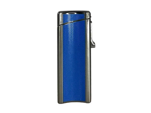 Visol Ridge Blue Single Flame Torch Lighter With Cigar Rest - Crown Humidors