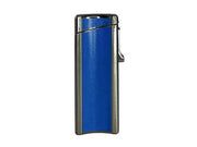 Visol Ridge Blue Single Flame Torch Lighter With Cigar Rest - Crown Humidors