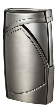 Visol Shark Satin Gunmetal Single Torch Flame Cigar Lighter - Crown Humidors