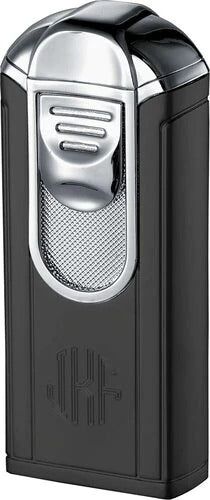 Visol Alec Single Jet Flame Black Matte Cigar Lighter - Crown Humidors