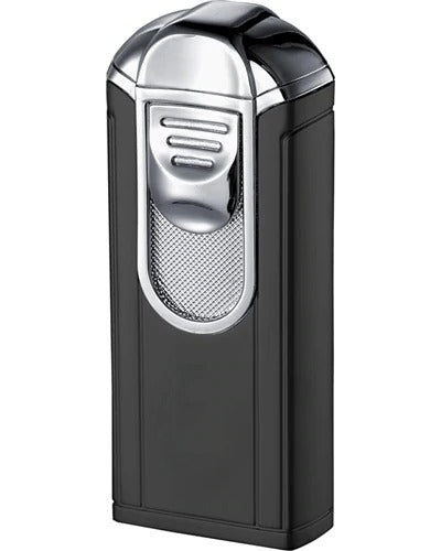 Visol Alec Single Jet Flame Black Matte Cigar Lighter - Crown Humidors