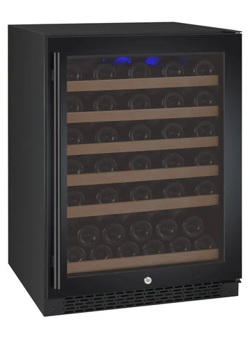 Allavino 24" Wide FlexCount II Tru-Vino 56 Bottle Single Zone Black Right Hinge Wine RefrigeratorAllavino 24" Wide FlexCount II Tru-Vino 56 Bottle Single Zone Black Right Hinge Wine Refrigerator